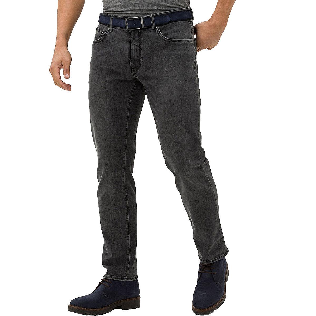 Brax Männermode | Pocket | Modell Superstretch Anthrazit Größenspezialist Cadiz 5 | Masterpiece | Jeans