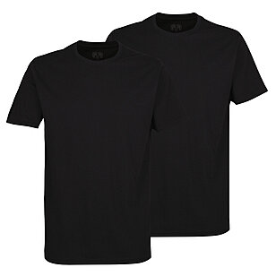 Ceceba | T-Shirts im Doppelpack | Reine Baumwolle | Rundhals | Farbe schwarz