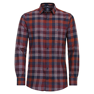 Redmond | Flanell-Hemd | Baumwolle | Sport-Karo | Rot